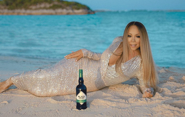 Mariah Carey creates Black Irish cream liqueur