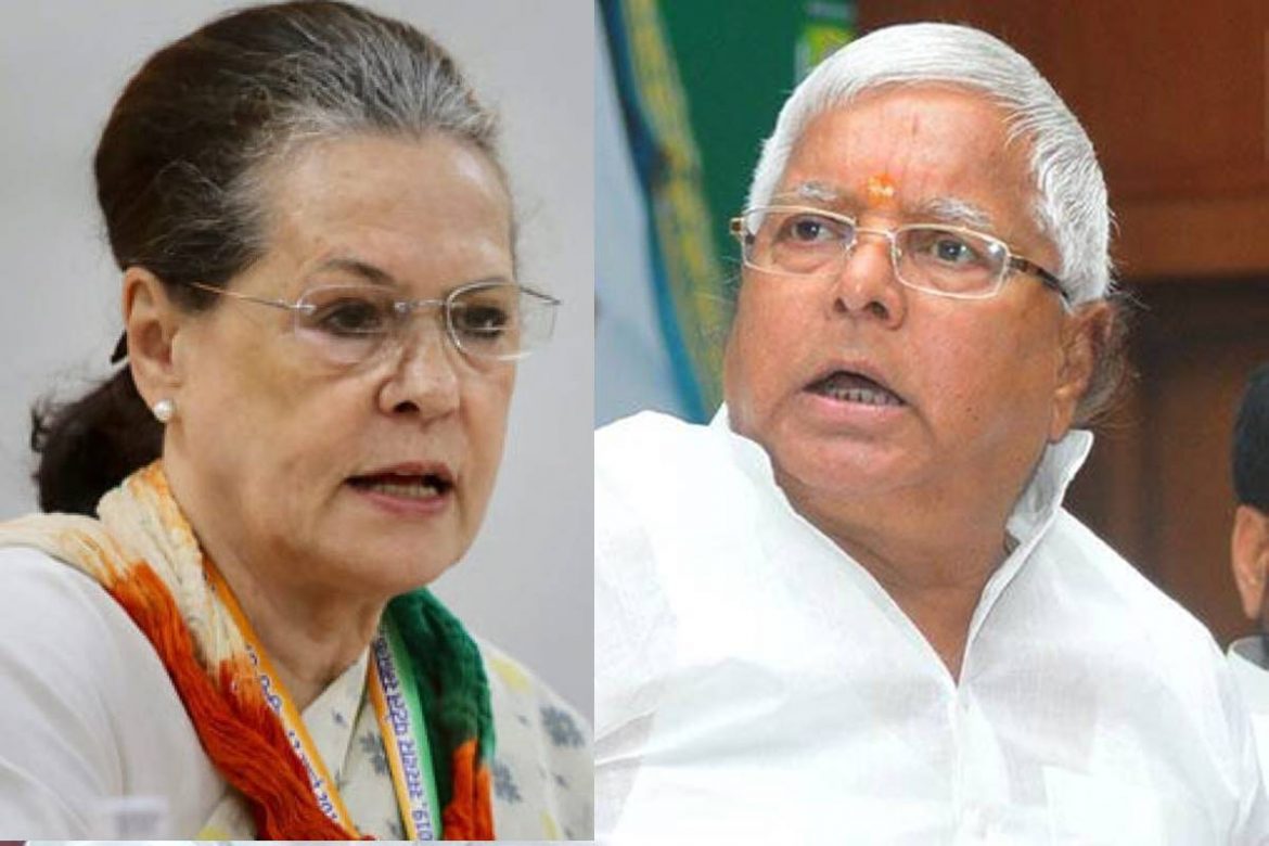 After Lalu Yadav’s rebuke, Sonia Gandhi calls RJD supremo in bid to resolve differences