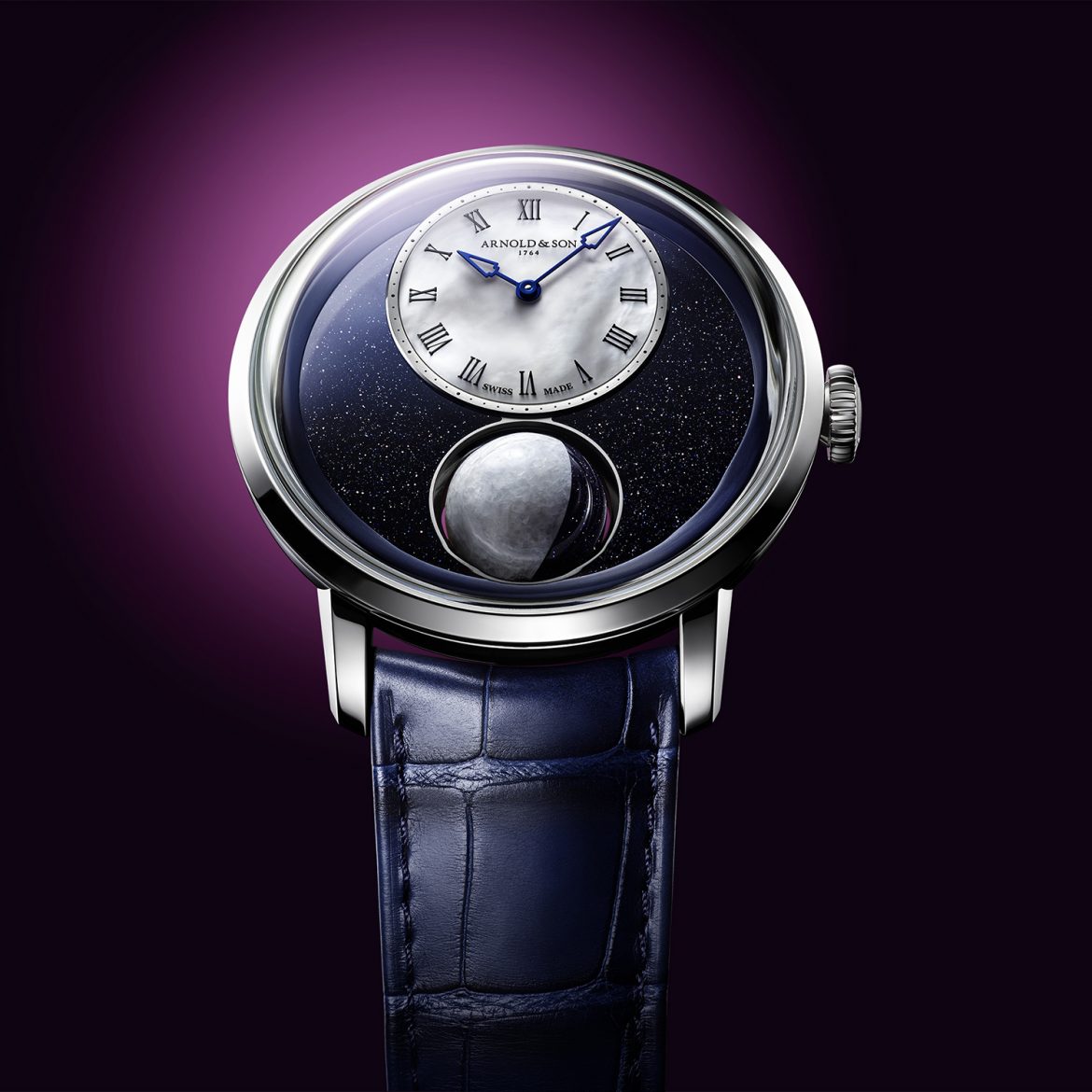 Arnold & Son’s Luna Magna Platinum Moonlight Chiaroscuro Brings in the Magic of the Moon to Horology