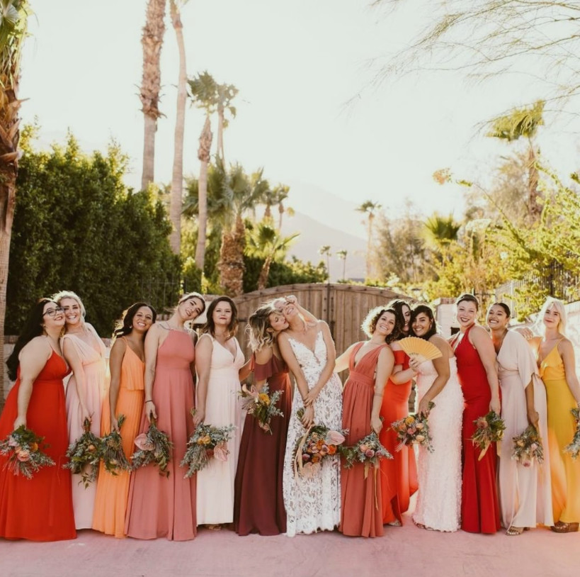 How to Nail Mismatched Bridesmaid Look