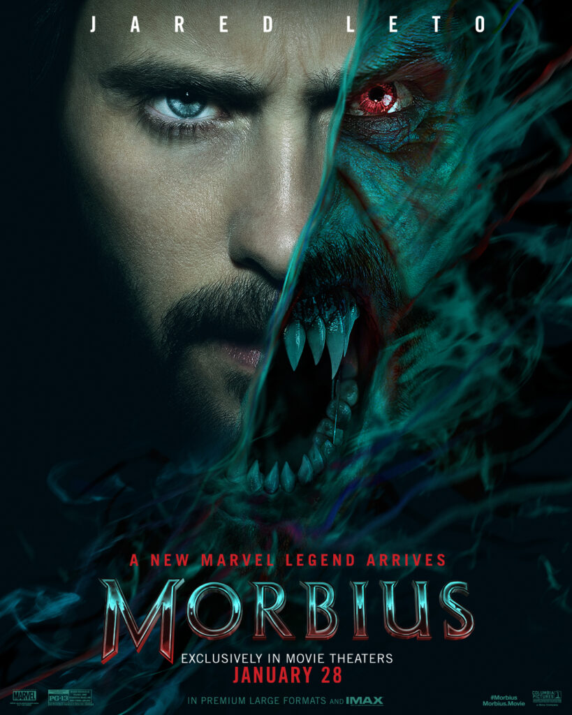 Bite into a new scene from Morbius along with a character poster that announces the arrival of a new Marvel legend